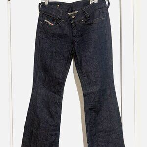 Diesel Italy Louvely Stretch Dark Blue structured Denim Jean Size:25  Wash 008JC